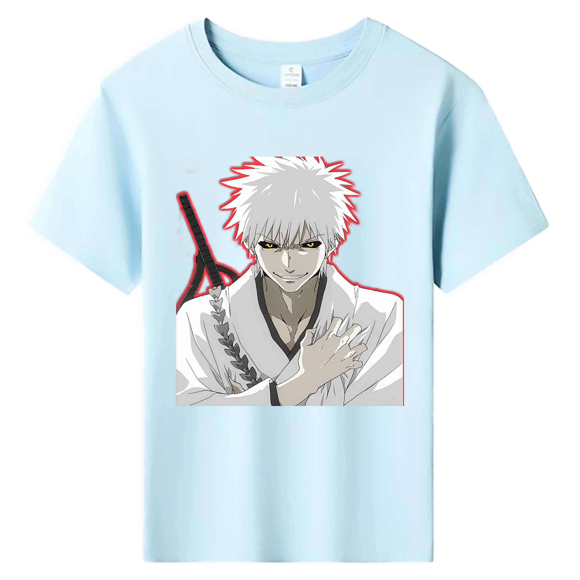 （画像用） ブリーチ 黒崎一護（くろさき いちご）BLEACH Kurosaki Ichigo 綿100％キッズTシャツ（フロントプリント）